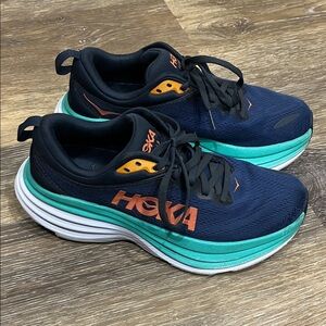 HOKA Navy & Teal Bondi 8